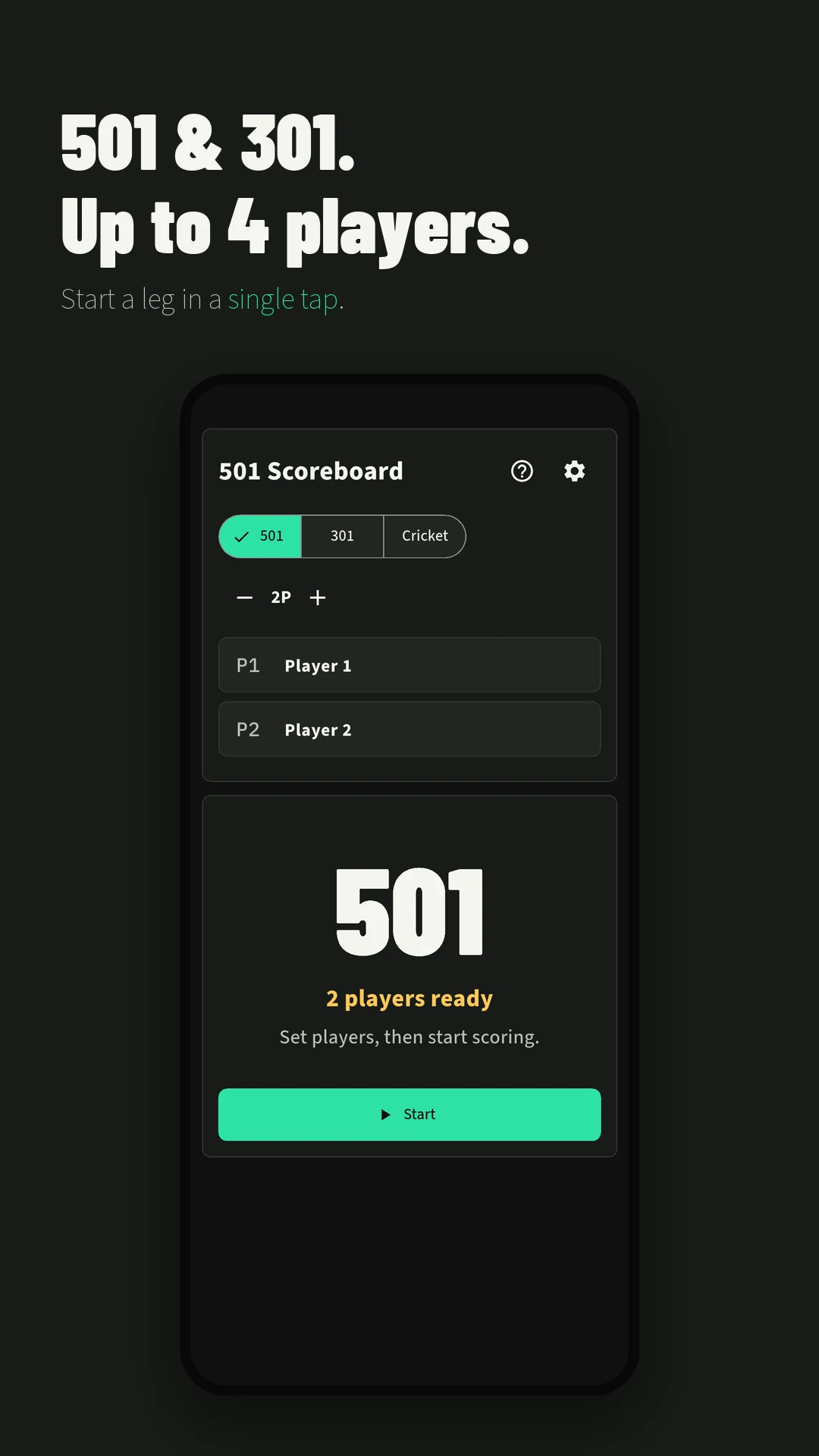 Darts 501 Scoreboard & Cricket screenshot