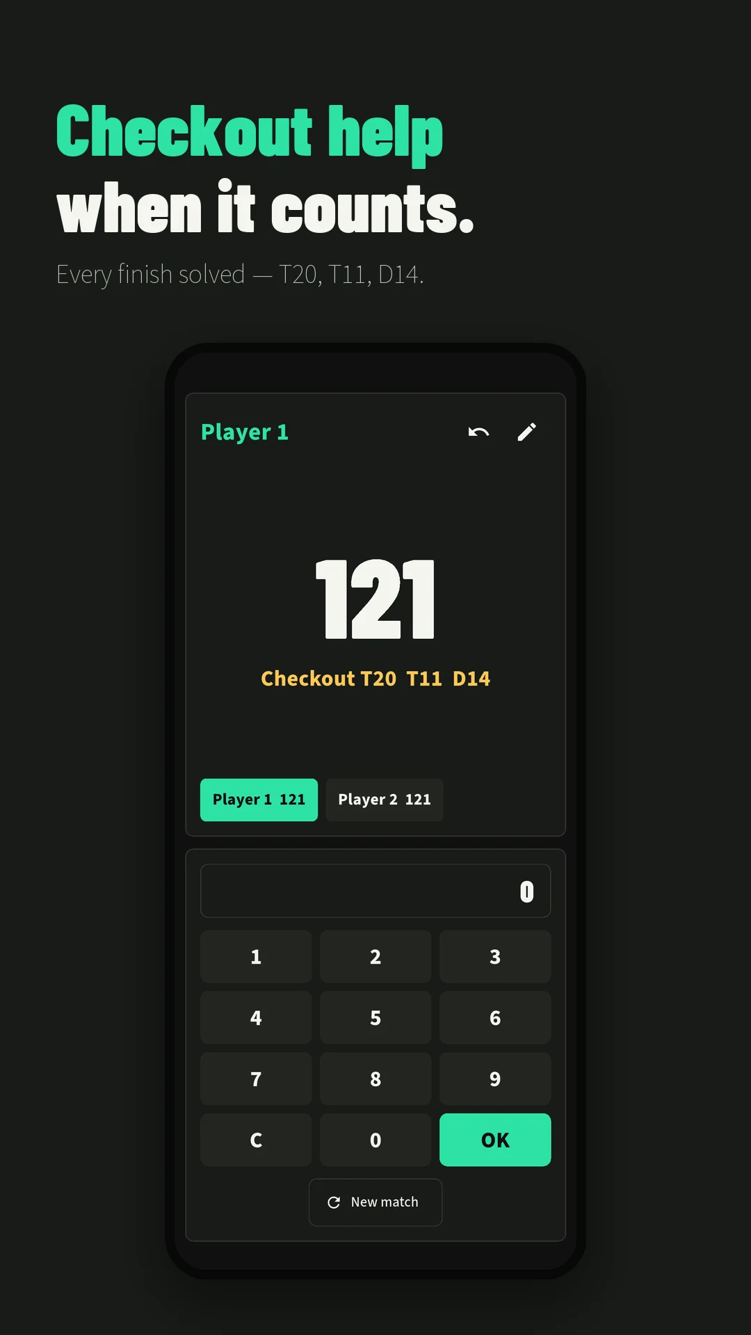 Darts 501 Scoreboard & Cricket screenshot